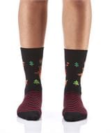 Yo Sox women's crew socks holiday bear design