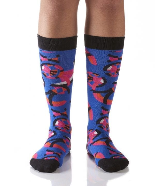 Yo Sox Women's knee-high socks kaledoscope design