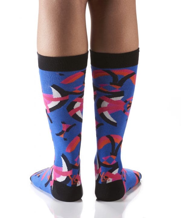Yo Sox Women's knee-high socks kaledoscope design