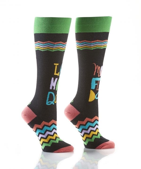 Yo Sox women's knee-high socks More Friday design