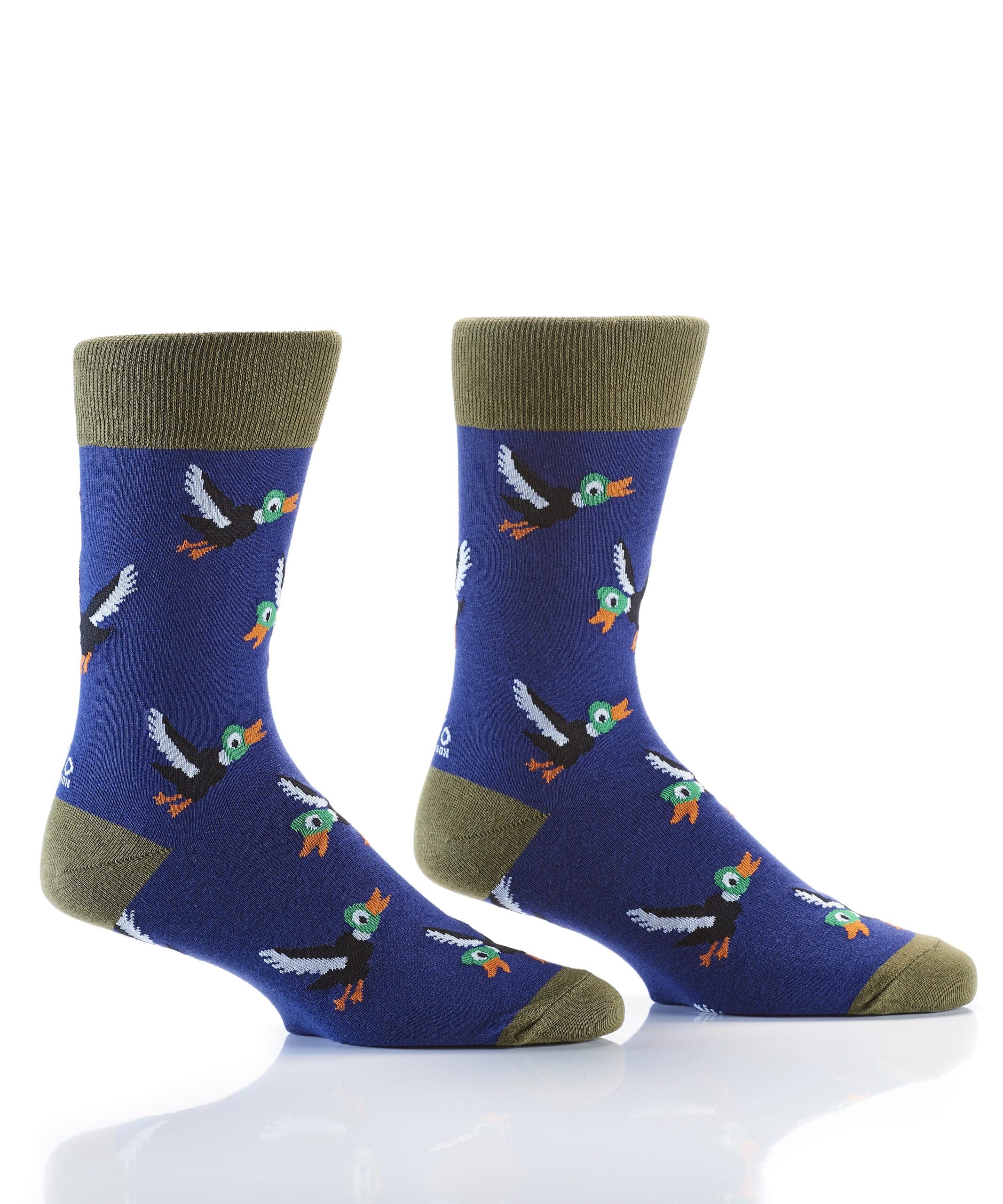 The Hunt design Men's novelty crew socks by Yo Sox right view