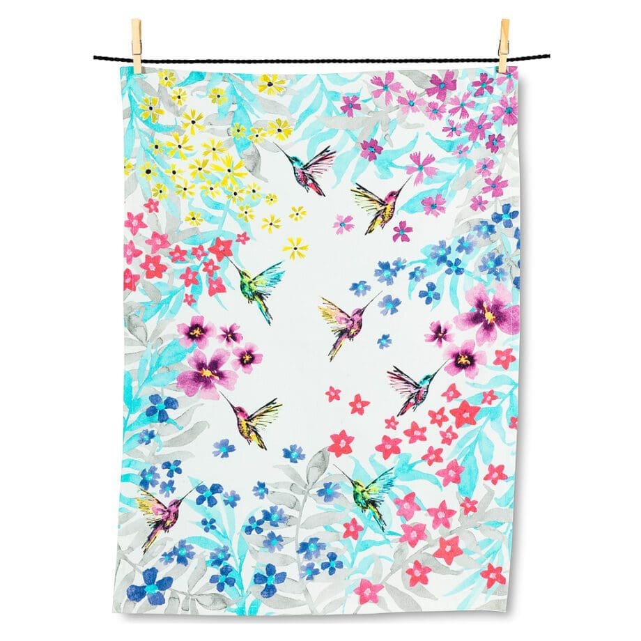 Hummingbird Garden Tea Towels