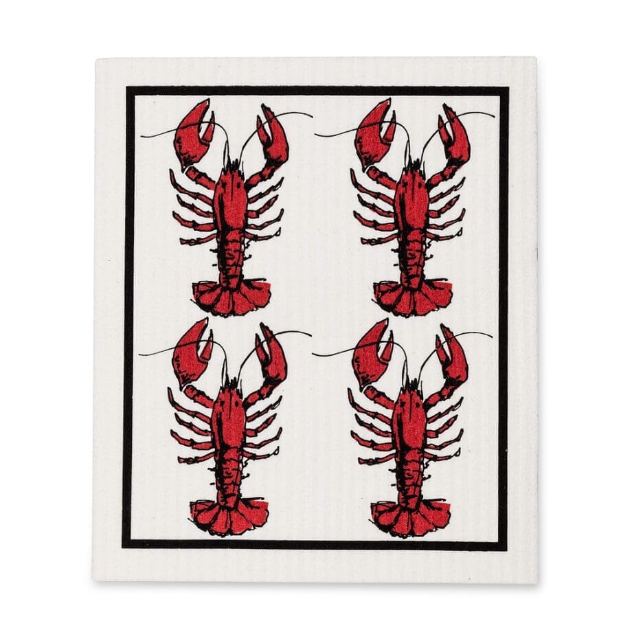 lobster amazing Swedish dishcloths