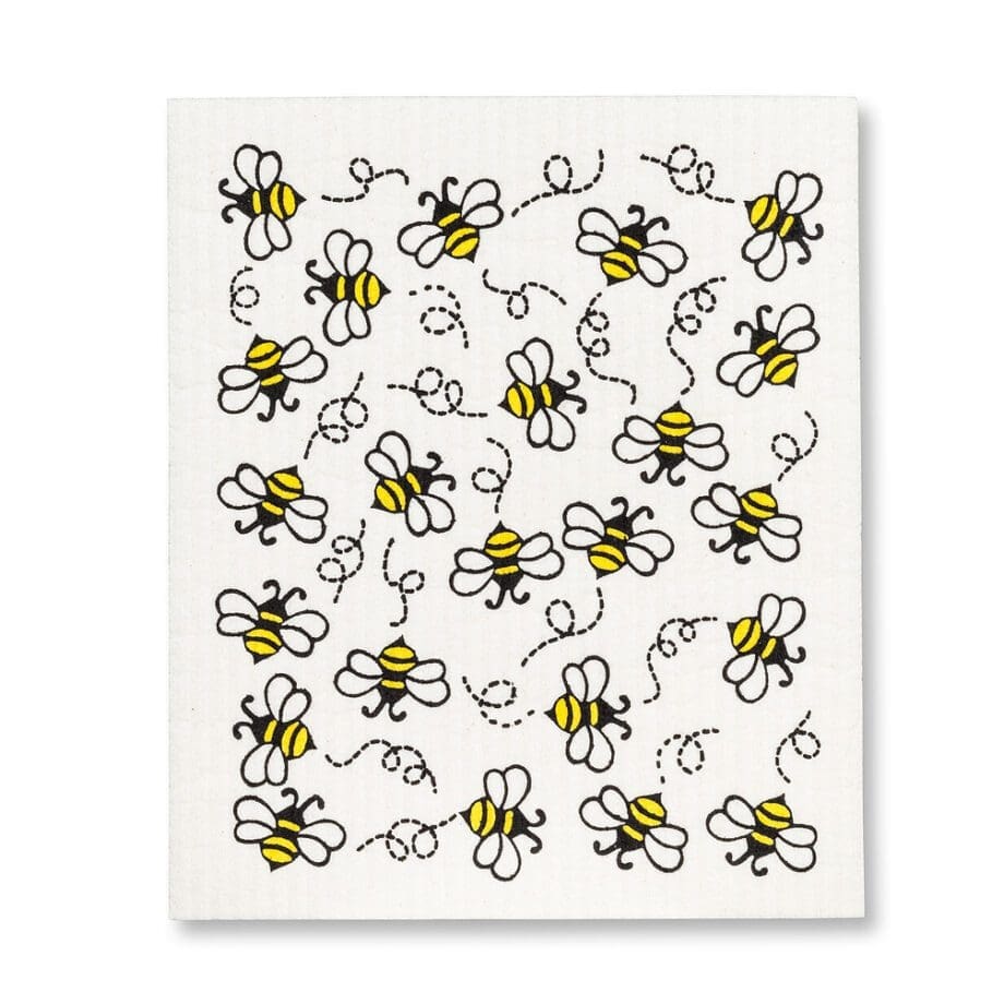 Allover Bees Amazing Swedish Dishcloths