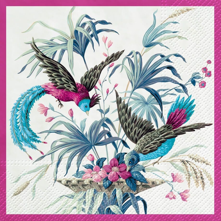 Birds of Eden luncheon napkins