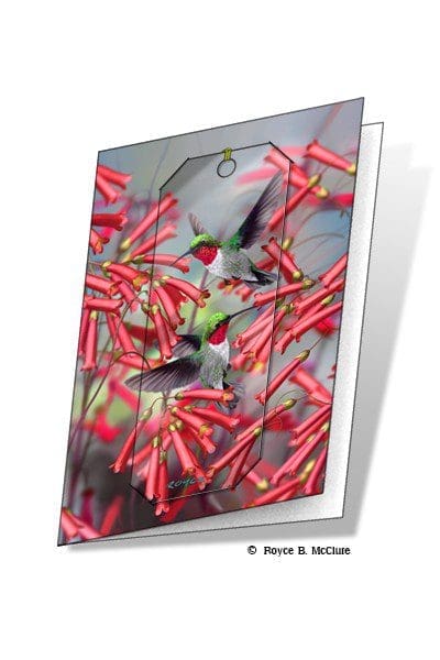 Hummingbirds 3D Gift Card