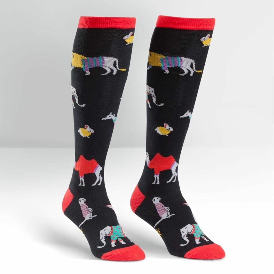 Sweater Sarfari design women's novelty knee high socks
