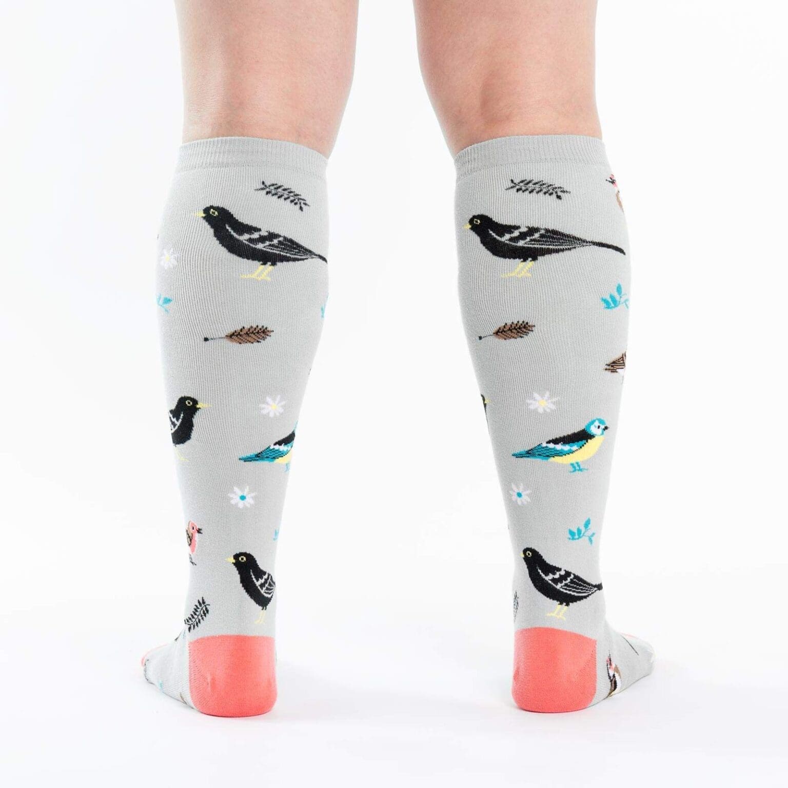 "Birds of a Feather" Women's Novelty Knee High Socks by Sock It To Me