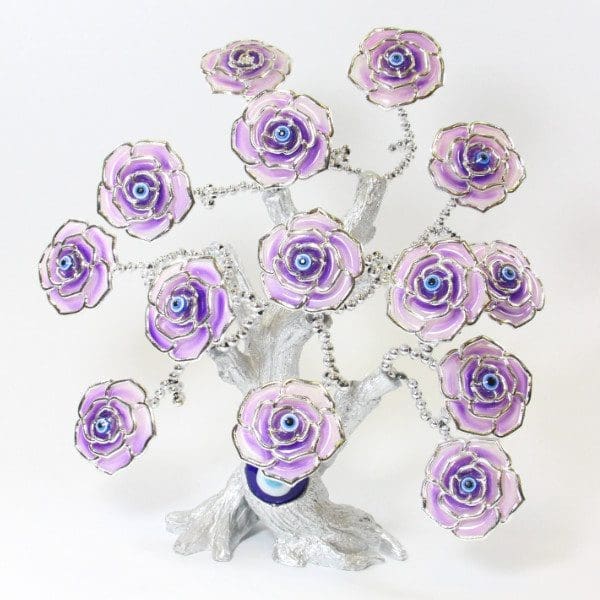 "Purple Rose" Lucky Tree Flower Design