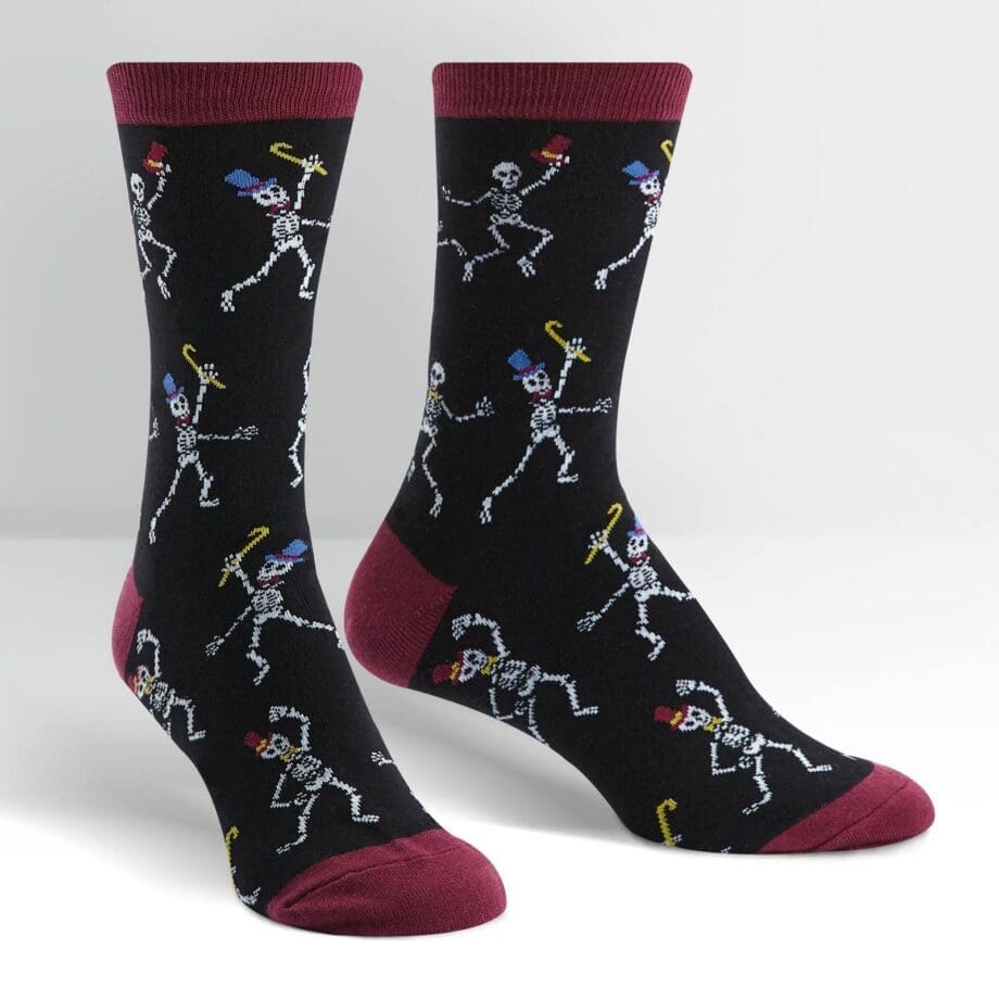 Sir Skeleton Women's novelty crew socks