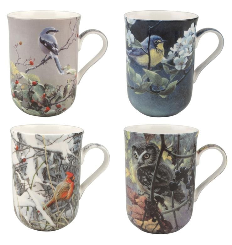Bateman Birds Set of 4 Mugs