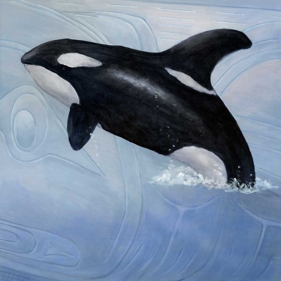 "A Sterling Breach" (Killer Whale) Magnets by Artist Jean Taylor
