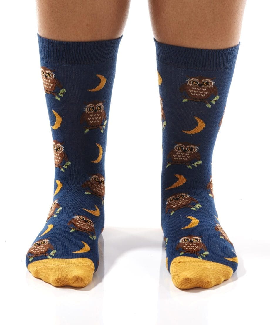 Night Owl Women's Novelty Crew Socks by Yo Sox