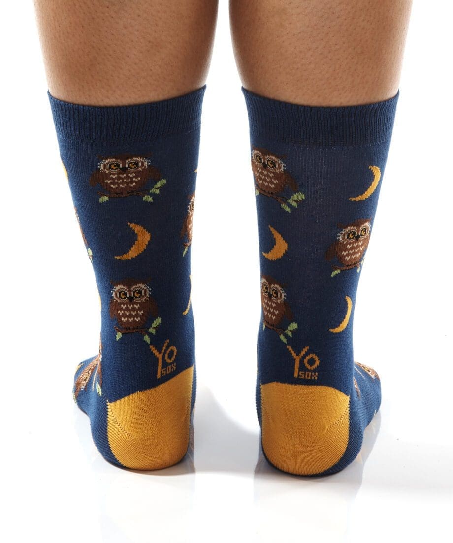 Night Owl Women's Novelty Crew Socks by Yo Sox