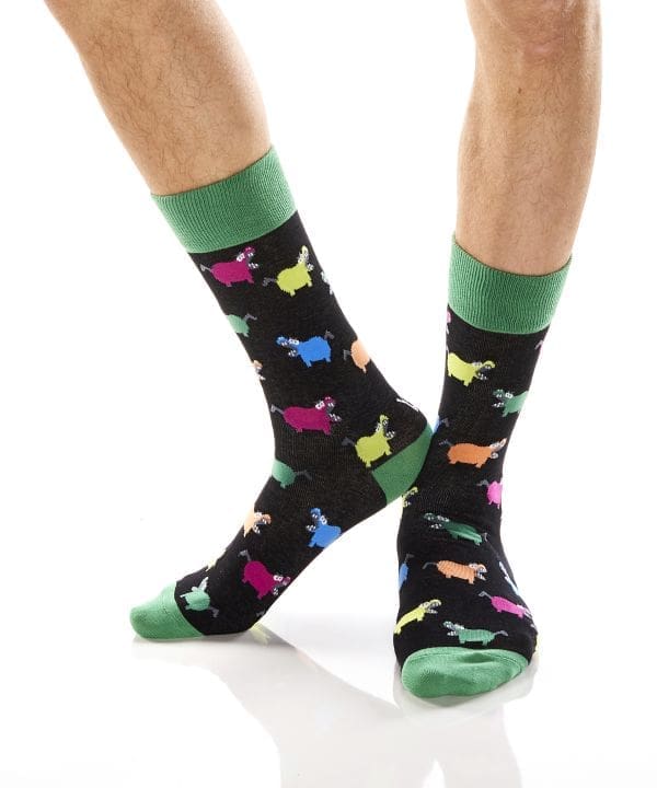 "Hangry Hippo" Men's Novelty Crew Socks by Yo Sox