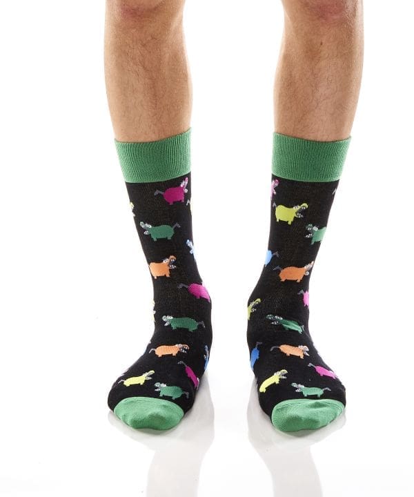 "Hangry Hippo" Men's Novelty Crew Socks by Yo Sox