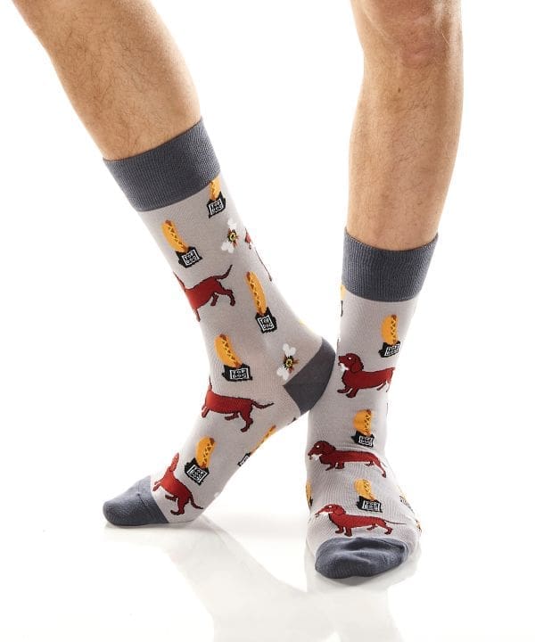 "Top Dog" Men's Novelty Crew Socks by Yo Sox