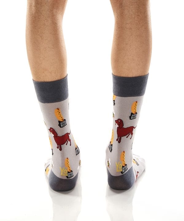 "Top Dog" Men's Novelty Crew Socks by Yo Sox