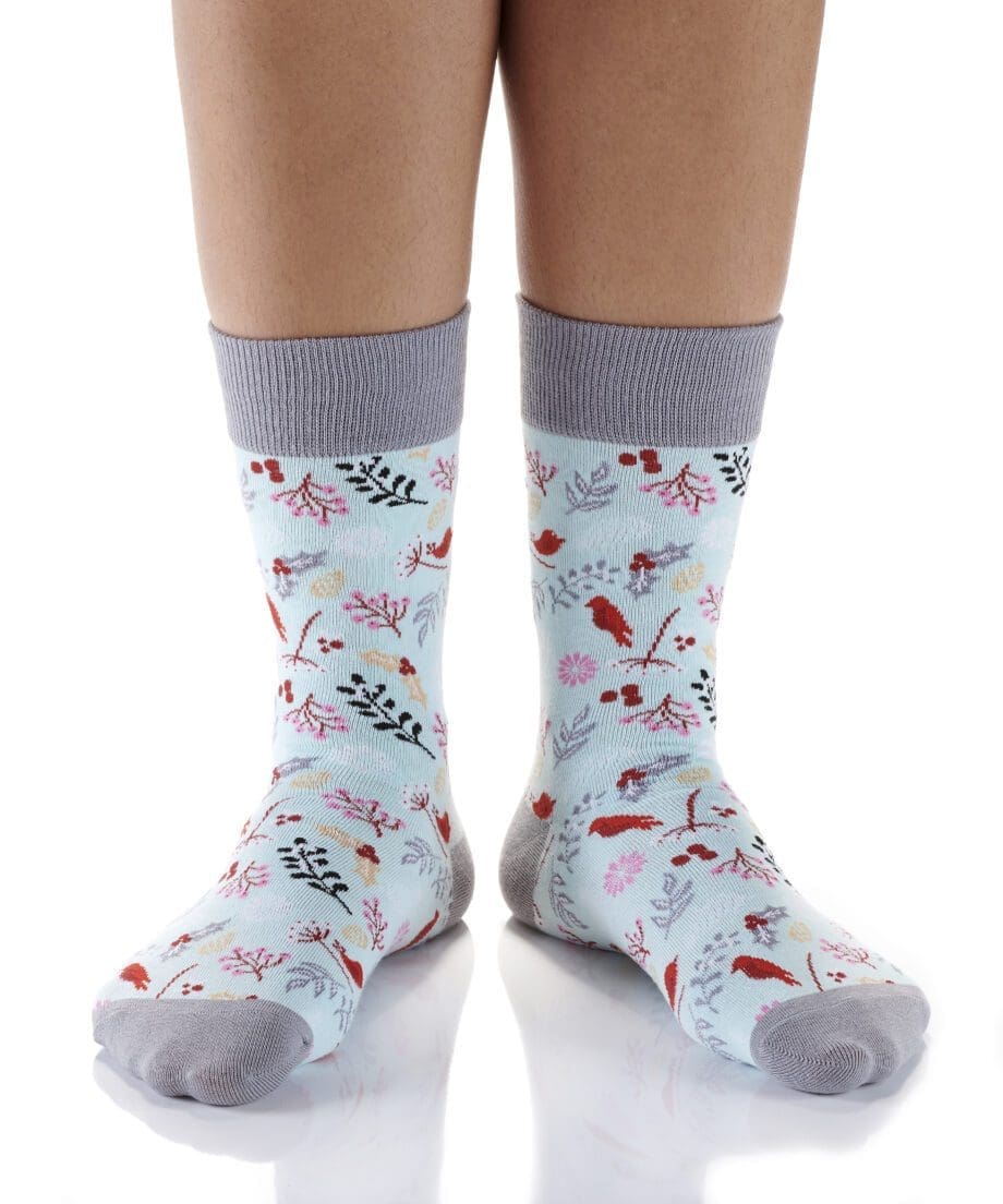Wild Winter design Women's Novelty Crew Socks by Yo Sox