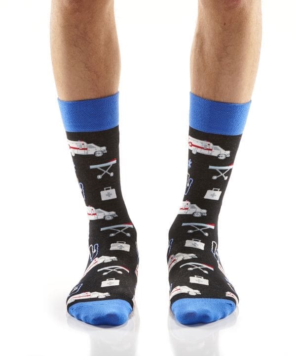 "Paramedic" Men's Novelty Crew Socks by Yo Sox