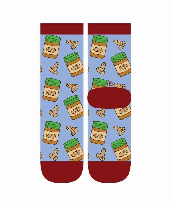 "Peanut Butter" Women's Novelty Crew Socks by Yo Sox