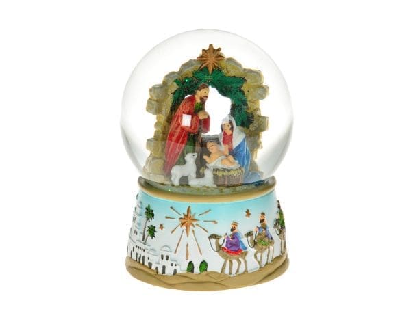 100mm Holy Family Wind Up Musical Water Globe