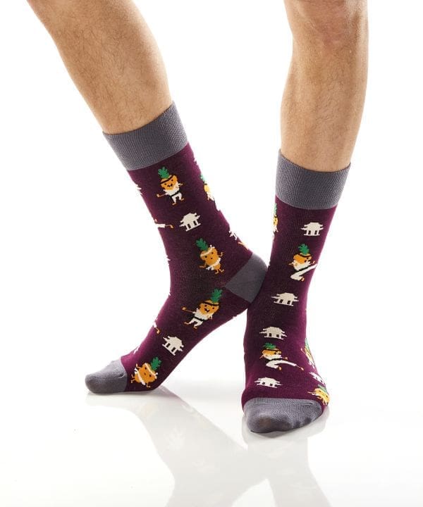 "Carrate" Men's Novelty Crew Socks by Yo Sox