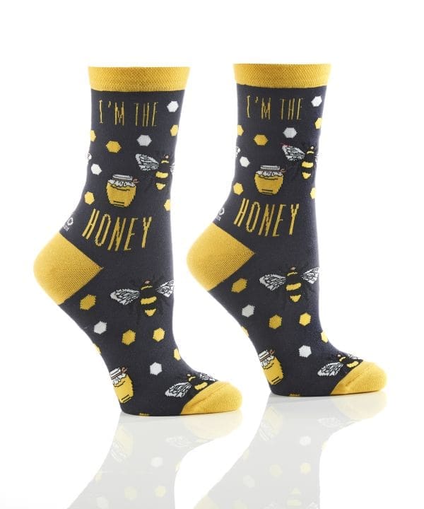 "I'm the Honey" Women's Novelty Crew Socks by Yo Sox