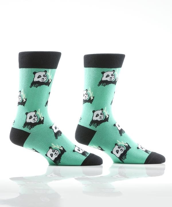 "Grand Panda" Men's Novelty Crew Socks by Yo Sox