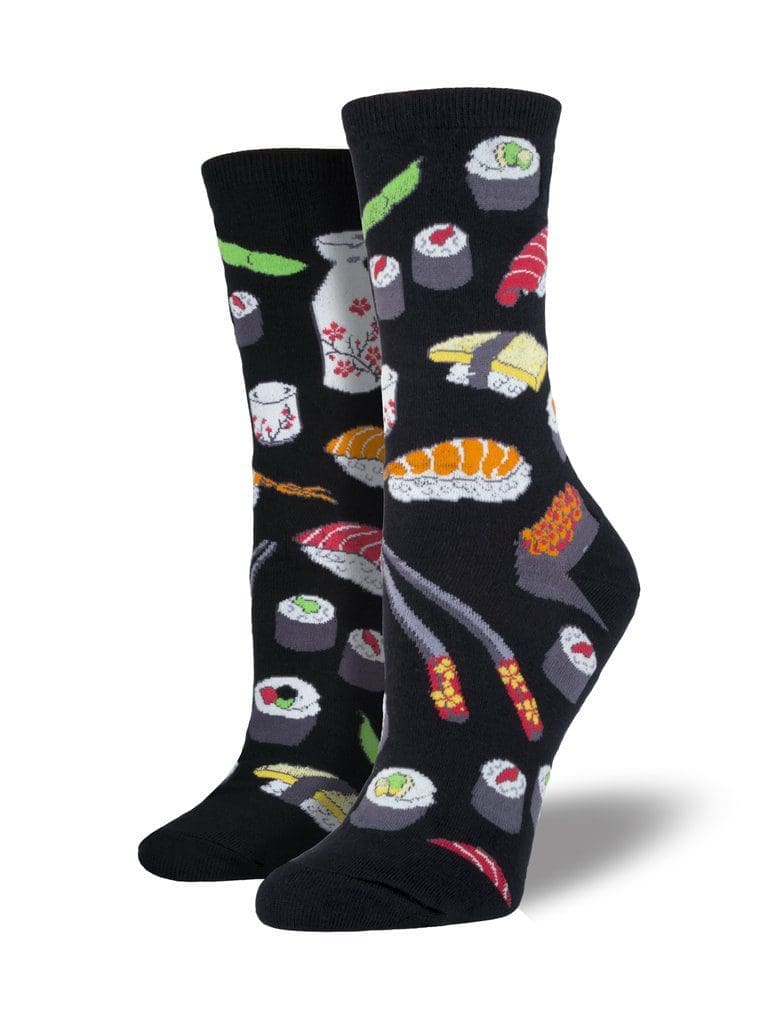 "Sushi" Women's Novelty Crew Socks by Socksmith