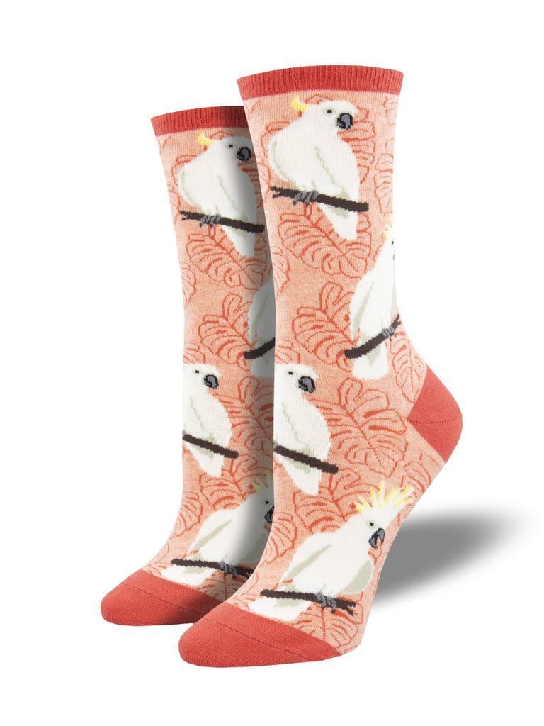 "Cockatoo" Women's Novelty Crew Socks by Socksmith