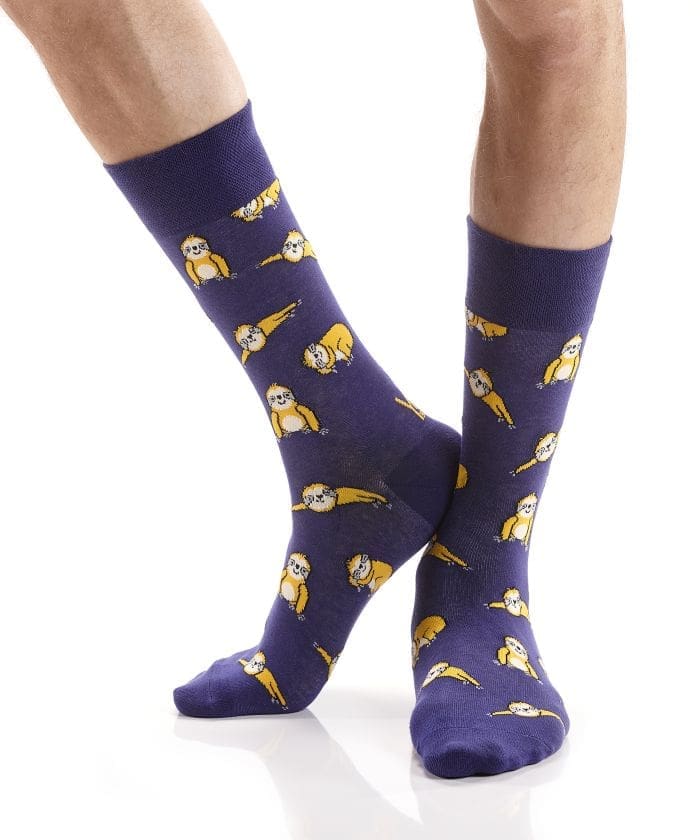 "Slothin Around" Men's Novelty Crew Socks