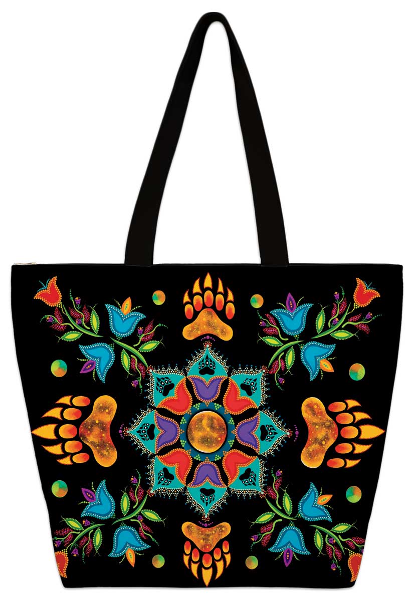 Revelation Art Tote Bag by Indigenous Artist Tracey Metallic