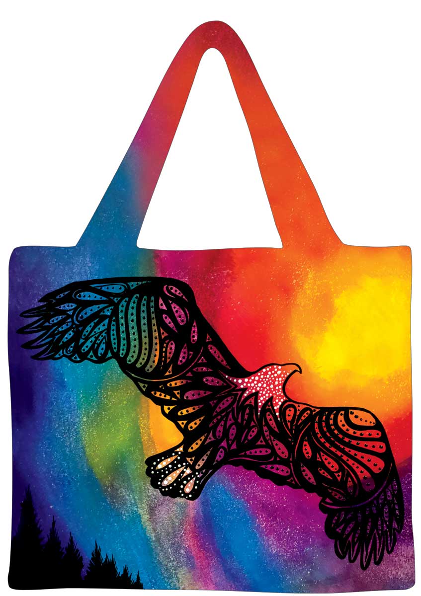 "Eagle Medicine" 18" x 15" Reusable Shopping Bag by Artist Betty Albert