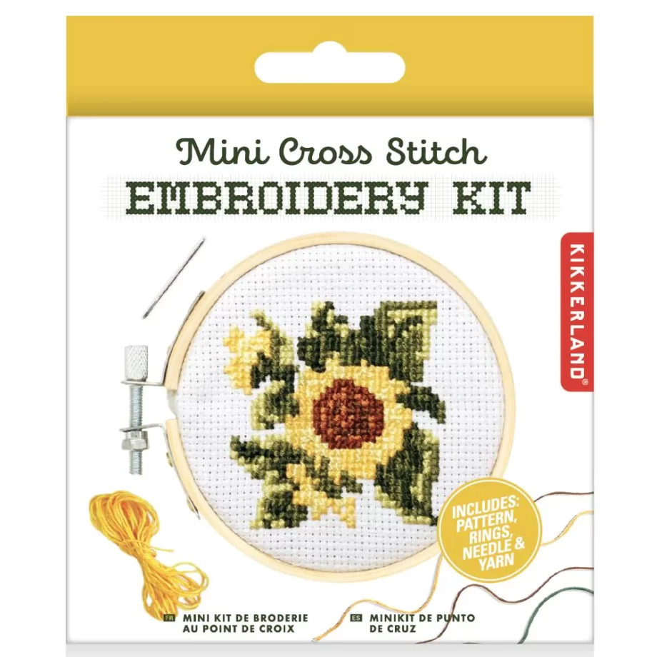 "Sunflower" Mini Cross Stitch Embroidery Kit