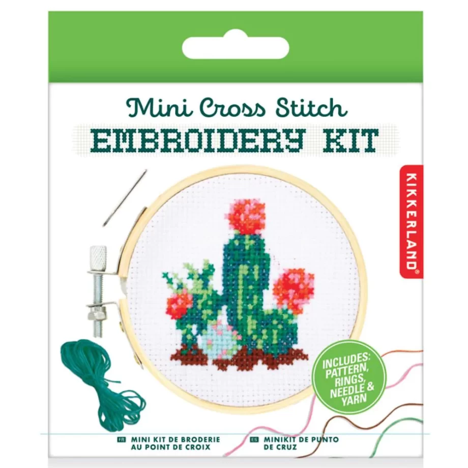 "Cactus" Mini Cross Stitch Embroidery Kit