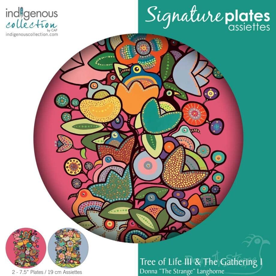 Tree Of Life & The Gathering 7.5" Signature Plates Box Set by Artist Donna "The Strange" Langhorne