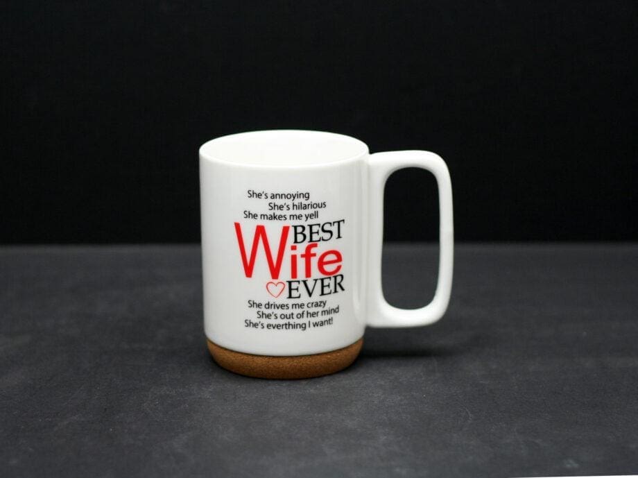 280ml "Best Wife Ever" Cork Based Mug