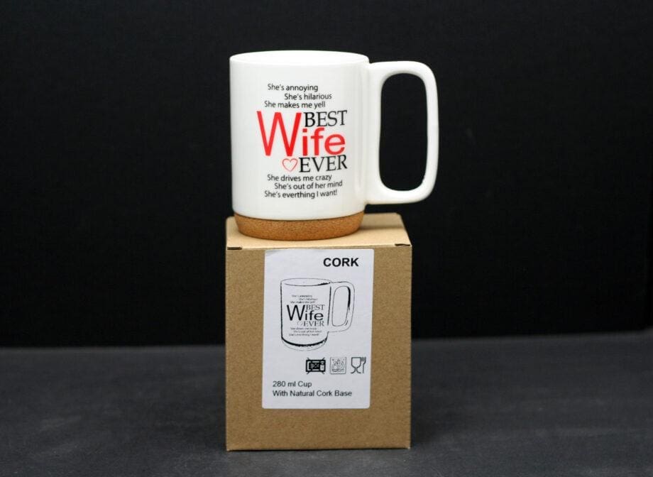 280ml "Best Wife Ever" Cork Based Mug