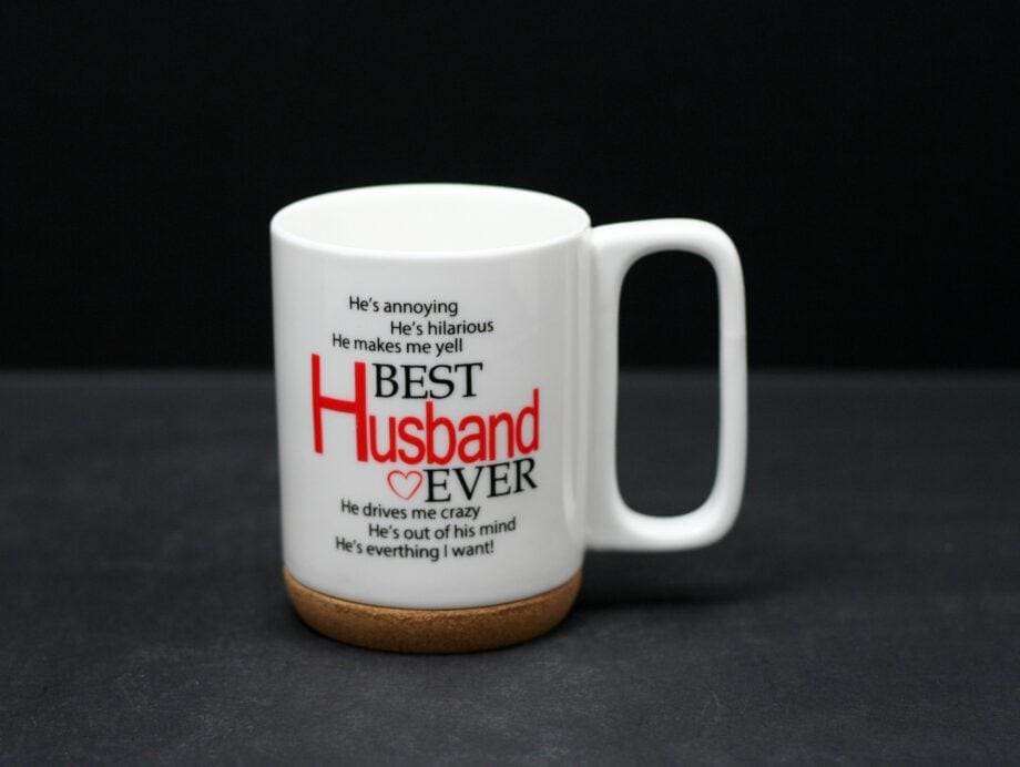 280ml "Best Husband Ever" Cork Based Mug