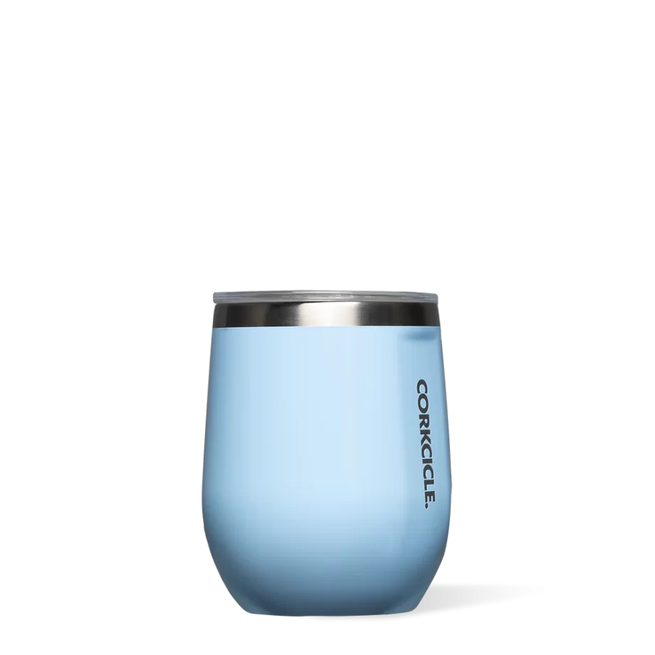 Corkcicle 12 oz. Stemless Wine Tumbler Baby Baby Blue