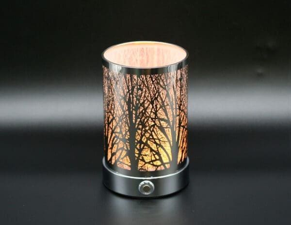7" Forest Design LED Aluminum Touch Button Lamp