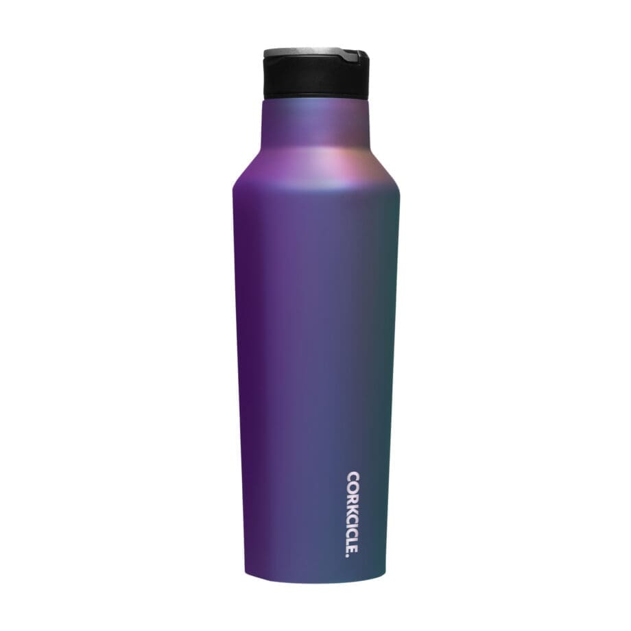 Corkcicle 20 oz Sport Canteen Dragonfly Water Bottle with quick sip cap