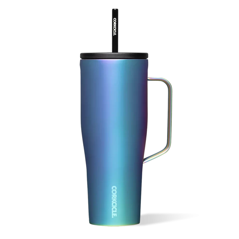 Corkcicle 30oz Cold Cup XL Dragonfly Tumbler with Handle and Straw