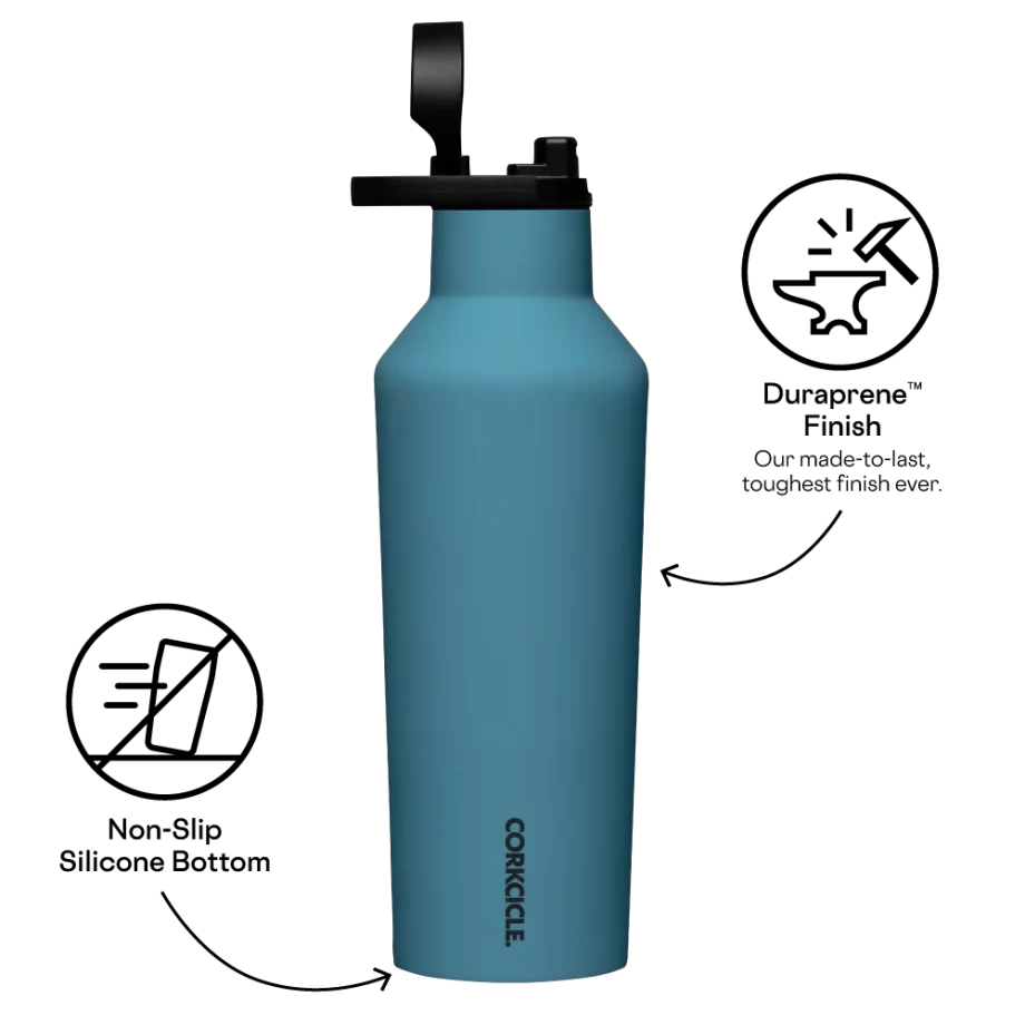 Corkcicle 32 oz Sport Canteen in Storm (Greyish Blue)
