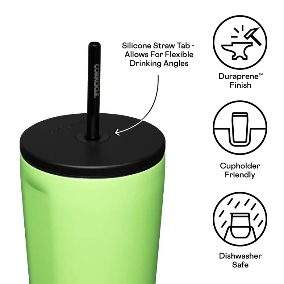 Corkcicle 24 oz Cold Cup Margarita Tumbler with Straw