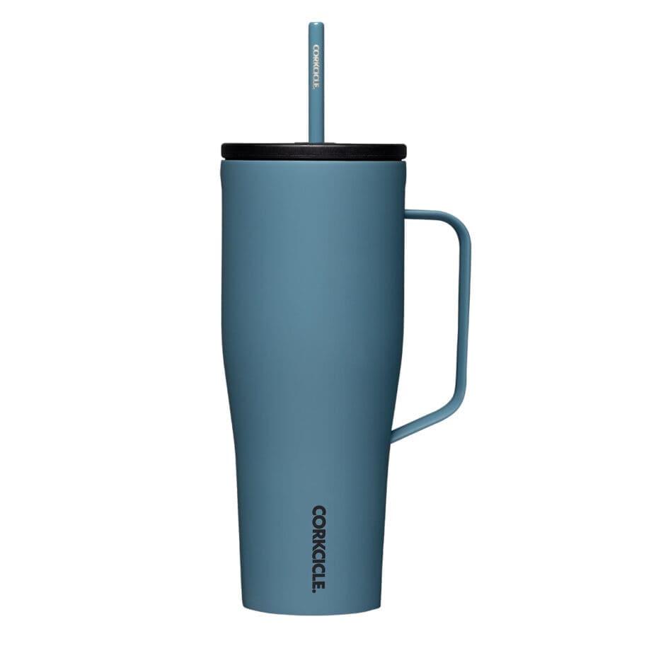 Corkcicle 30oz Cold Cup XL Storm Tumbler with Handle and Straw
