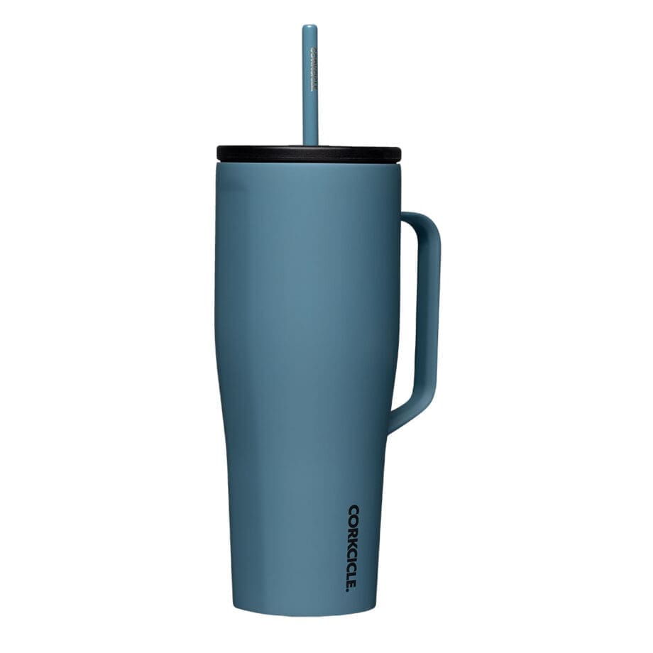 Corkcicle 30oz Cold Cup XL Storm Tumbler with Handle and Straw